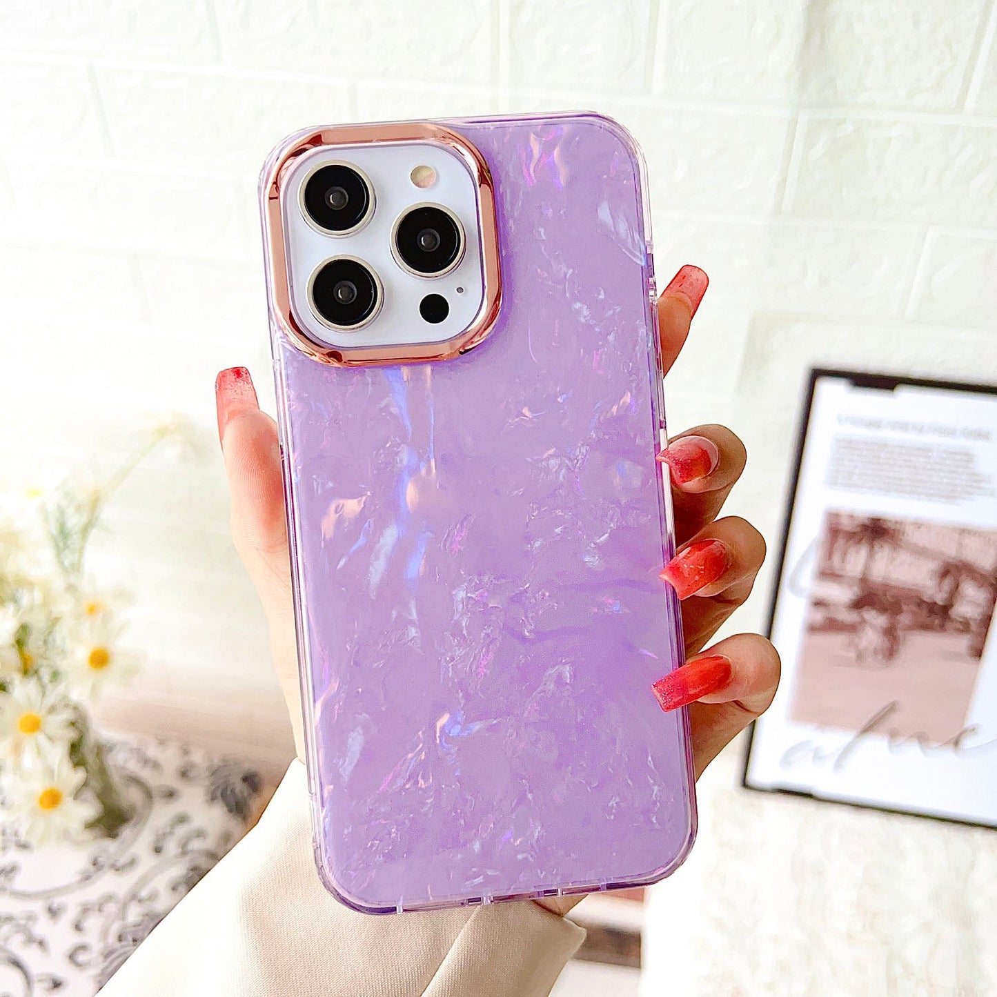 Marble Muse Case – Elegant Printed Cover with Gloss Finish