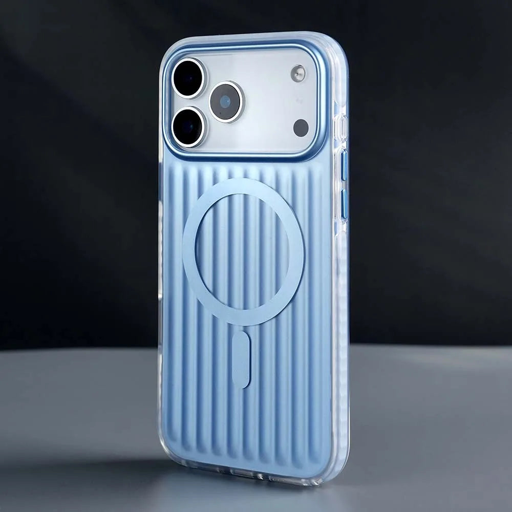 StormCore clear back case featuring shock-absorbent edges and precise cutouts for iPhone 17 Air