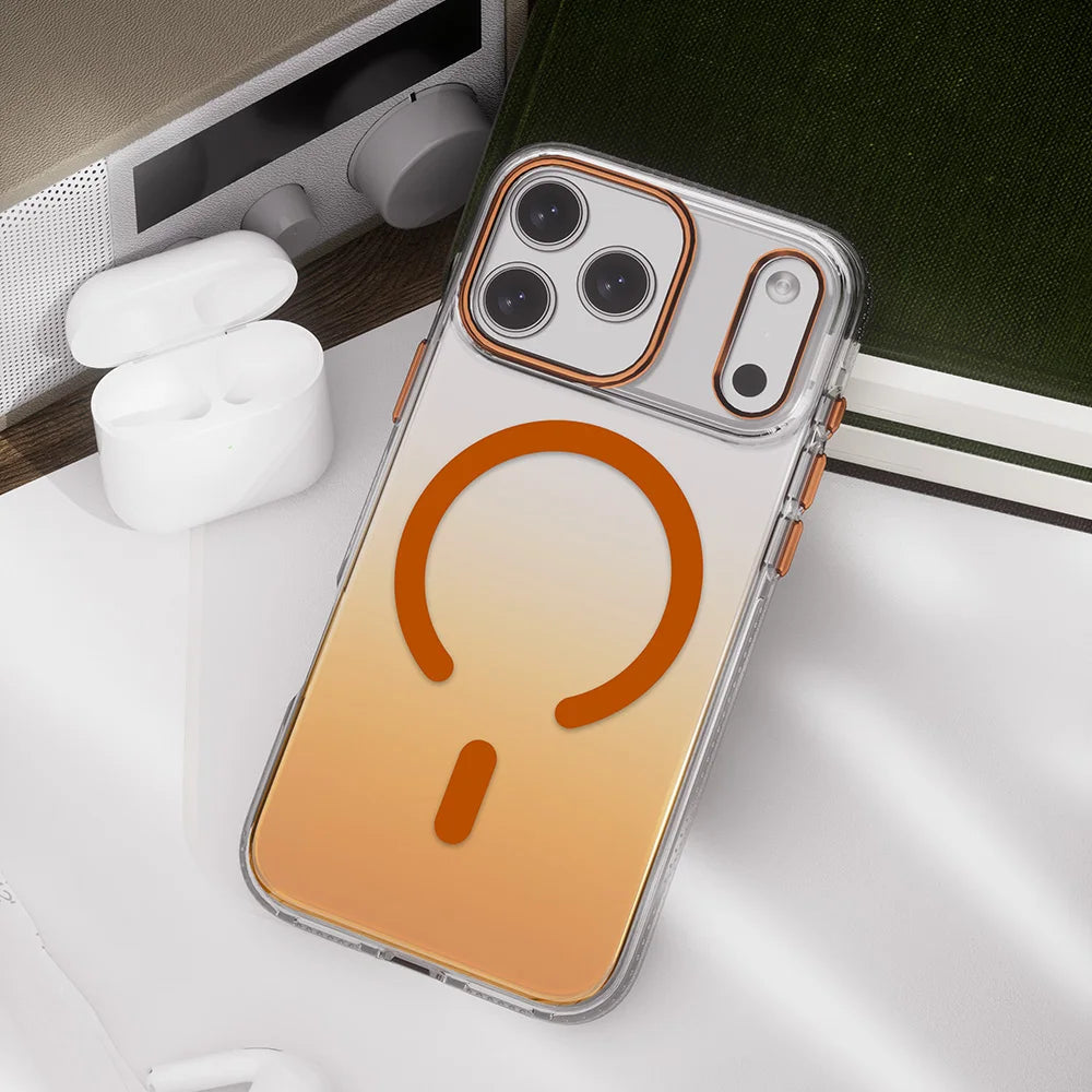 Amber Core MagSafe transparent back case iPhone 15 series