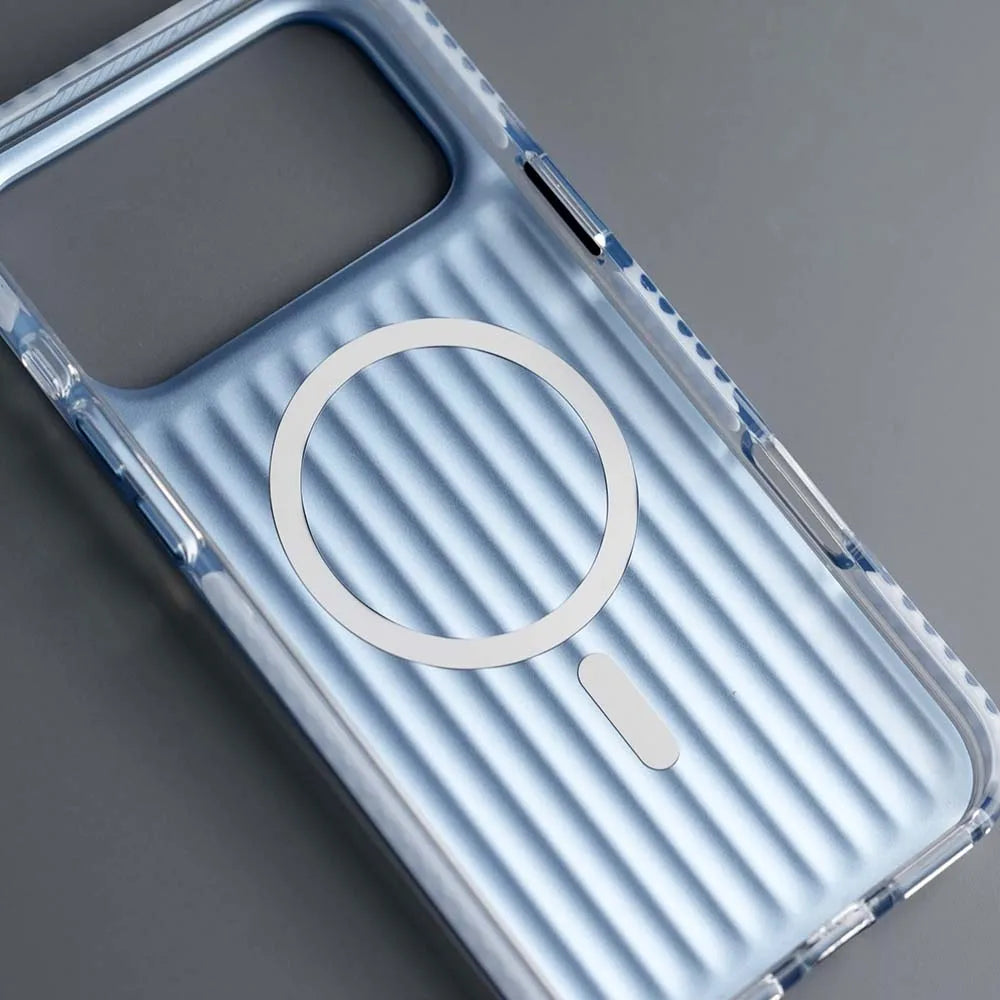 StormCore Impact Case with MagSafe showing strong grip and crystal-clear back for iPhone 17