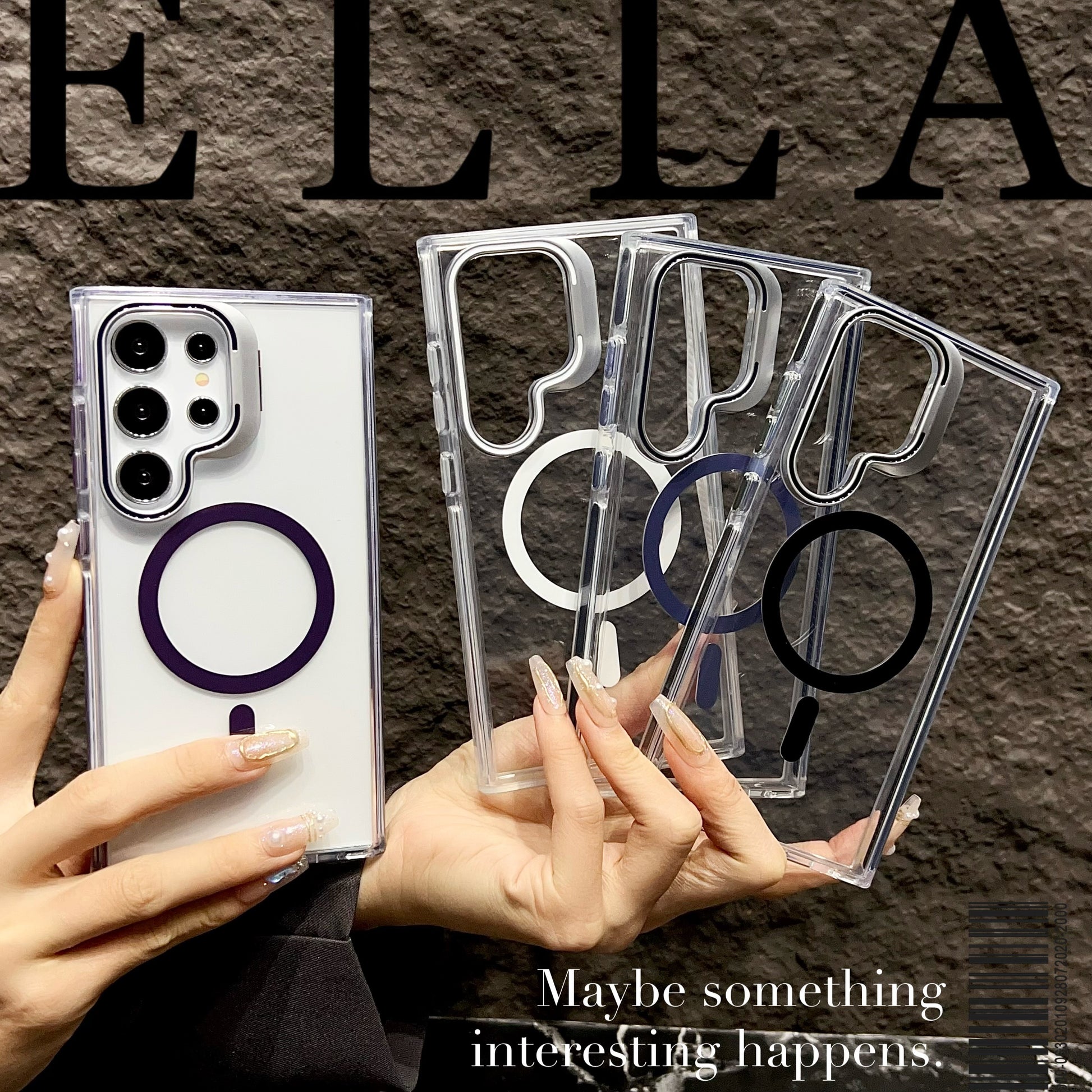 StandOut clear back cover showing MagSafe magnet for Galaxy S25 Ultra

