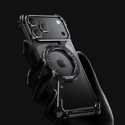 Slim metal iPhone 17 case with shockproof protection