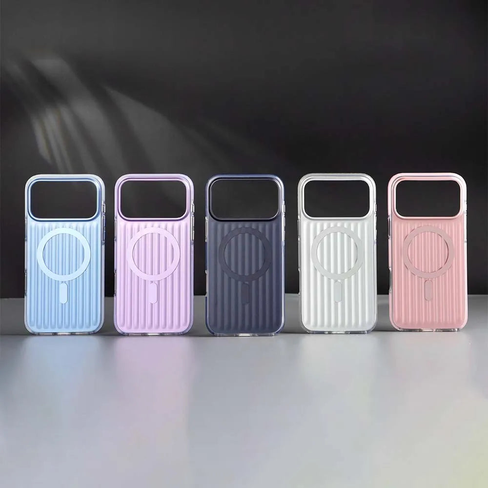 AeroRidge MagSafe Case Blue for iPhone 17 Pro – Slim Magnetic Shockproof Case