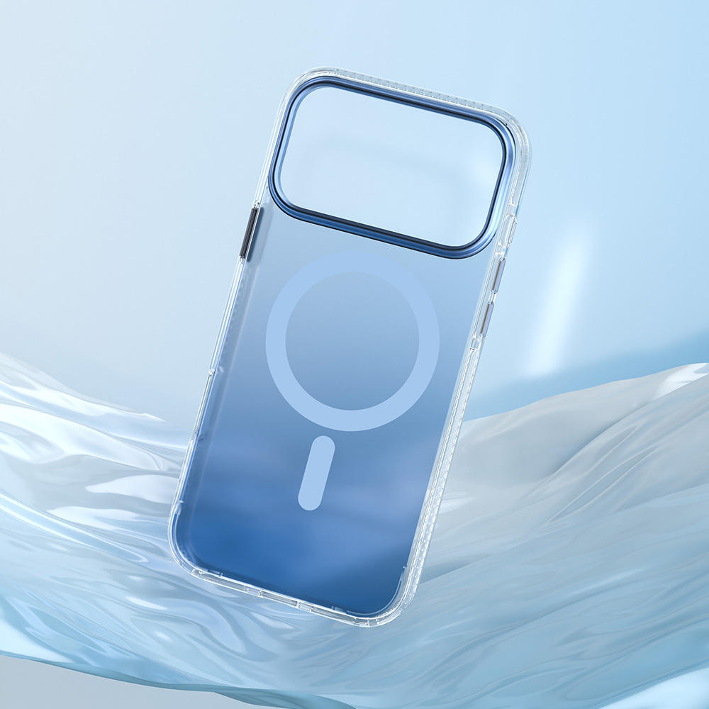 MagSafe-ready gradient case with smooth rounded edges