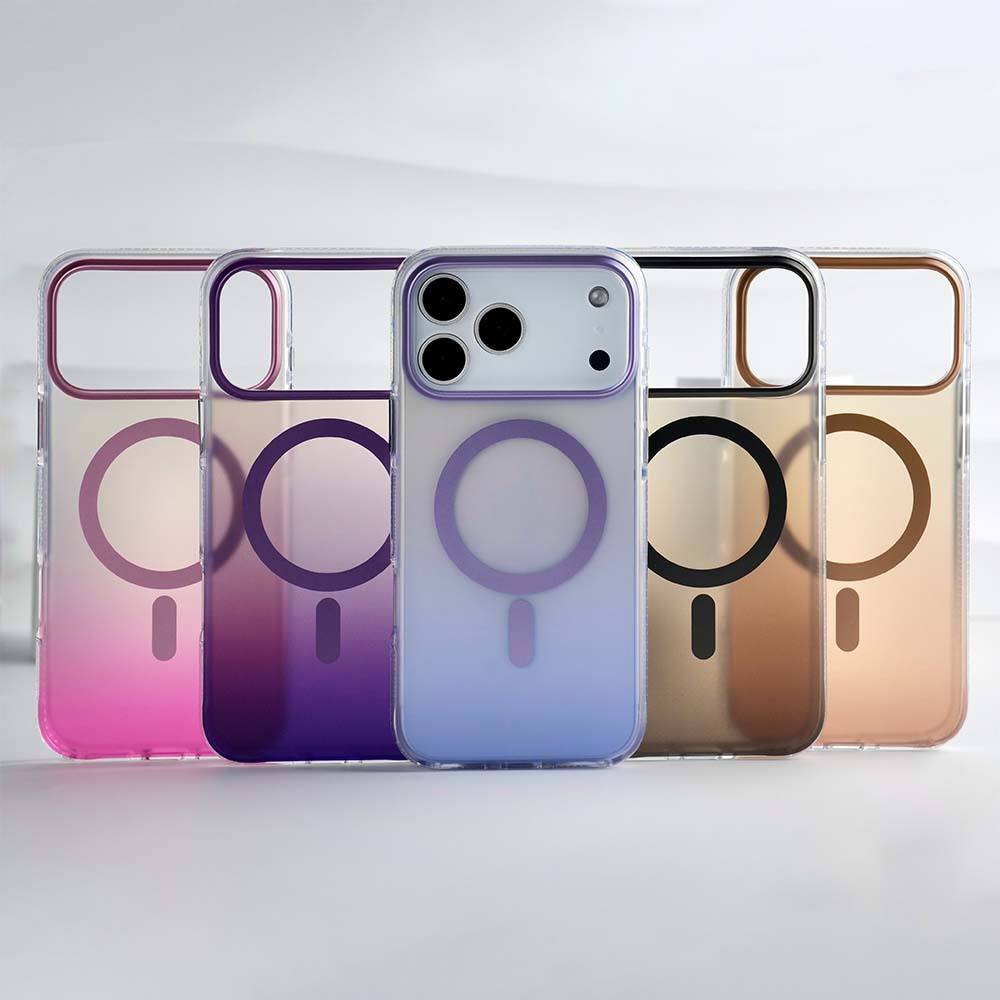 Modern gradient MagSafe case with anti-fingerprint coating