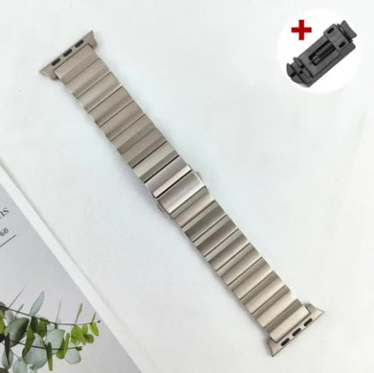 High-quality metal link bracelet for Apple Watch 46mm and 49mm