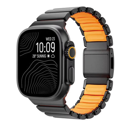 Apple Watch strap 45mm stainless steel VoltSteel Link Band