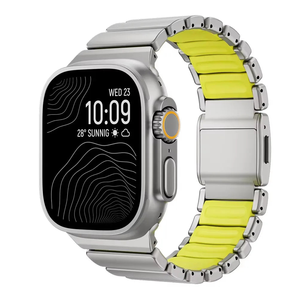 Apple Watch strap 42mm stainless steel link band VoltSteel Link Band