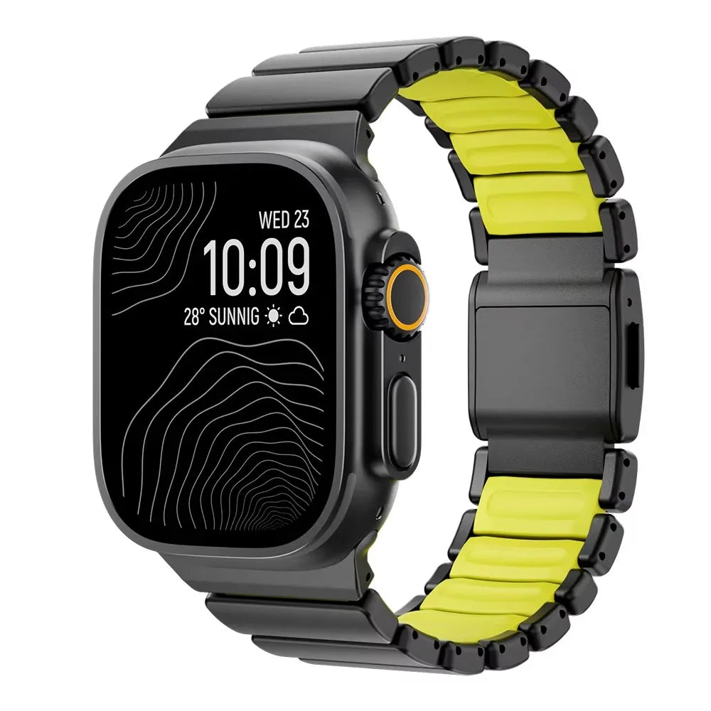 Apple Watch strap 44mm premium metal finish VoltSteel Link Band